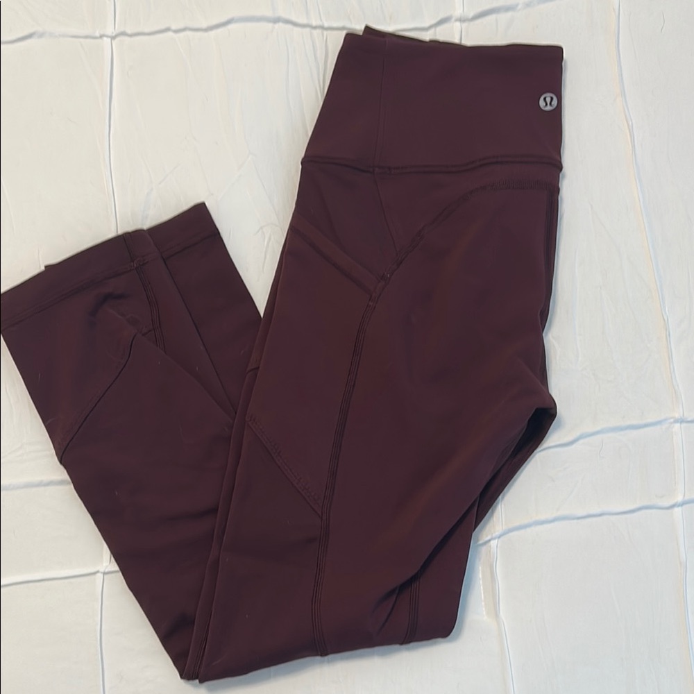 Lululemon Burgundy Leggings